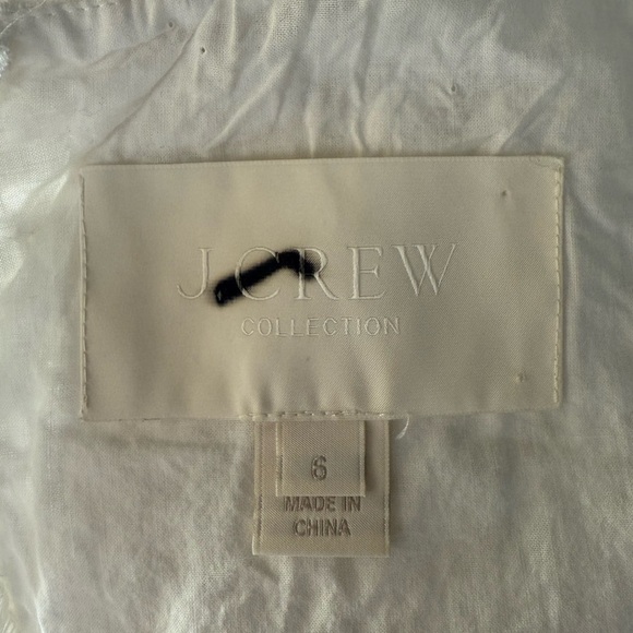 J. CREW COLLECTION Preppy Peasant Dropped Waist Embroidered Eyelet Midi Dress 6 - Picture 11 of 11